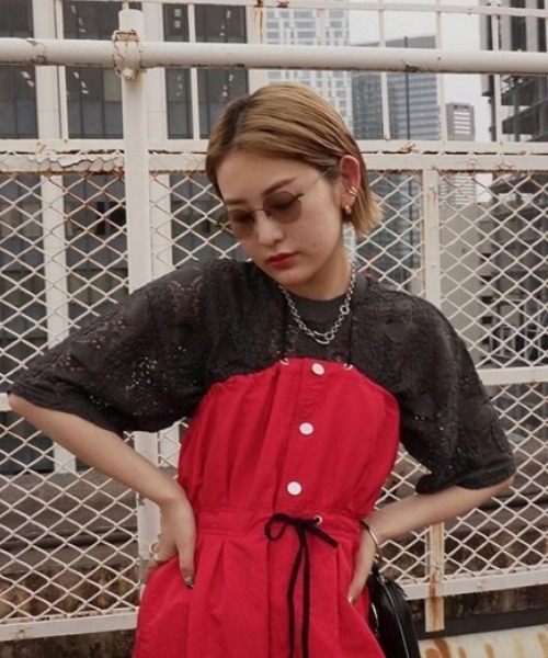 NOMINE（ノミネ）の「レースTシャツ（Tシャツ/カットソー・レディース・ホワイト/チャコールグレー/ブラック/ホワイト系その他/グレー系その他/ブラック系その他/クリーム・フリー）」の19枚目の写真