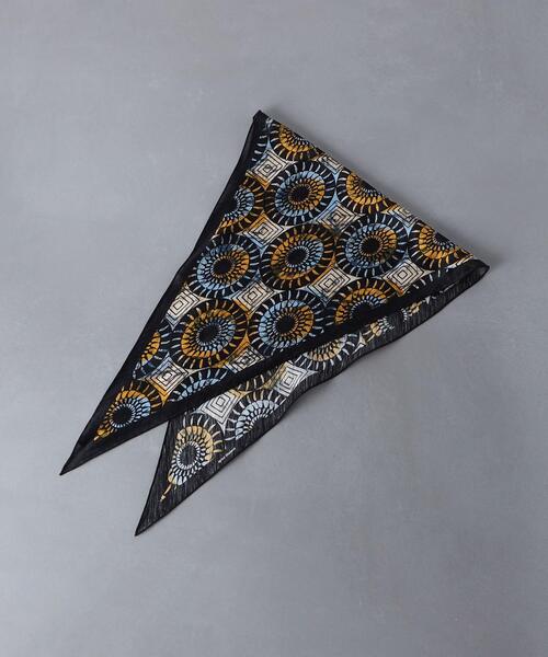 Fratelli Luigi（フラテッリルイージ）の「＜Fratelli Luigi＞ アフリカン バティック プリント ストール １（ストール/ショール・メンズ・ブラウン/ライトブルー・FREE）」の2枚目の写真