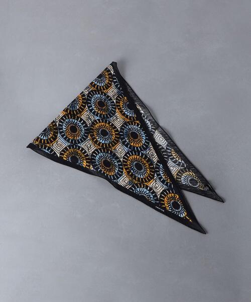 Fratelli Luigi（フラテッリルイージ）の「＜Fratelli Luigi＞ アフリカン バティック プリント ストール １（ストール/ショール・メンズ・ブラウン/ライトブルー・FREE）」の3枚目の写真