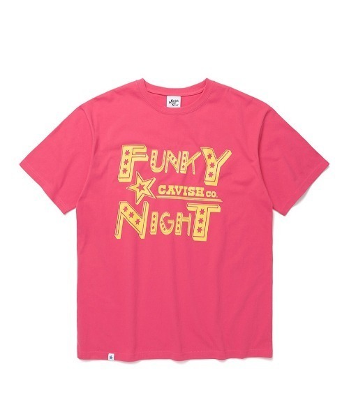 Cavish（カビシ）の「A'GEM/9 × .kom『CAVISH/カビシ』FUNKY NIGHT SS ティーシャツ/ファンキーナイド Tシャツ 半袖 カットソー（Tシャツ/カットソー・メンズ・ピンク/ブラック・M/L）」の10枚目の写真