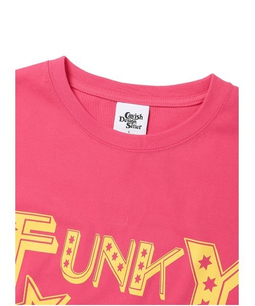 Cavish（カビシ）の「A'GEM/9 × .kom『CAVISH/カビシ』FUNKY NIGHT SS ティーシャツ/ファンキーナイド Tシャツ 半袖 カットソー（Tシャツ/カットソー・メンズ・ピンク/ブラック・M/L）」の12枚目の写真