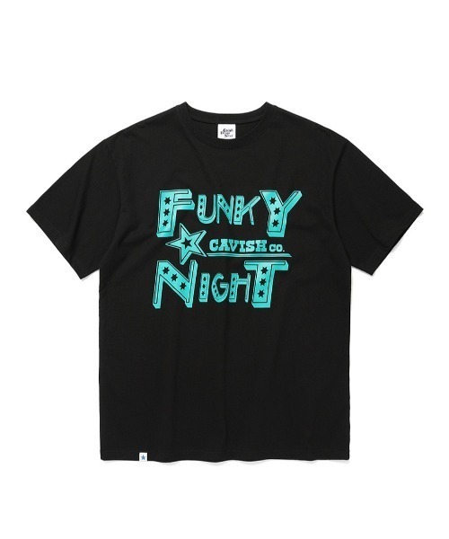 Cavish（カビシ）の「A'GEM/9 × .kom『CAVISH/カビシ』FUNKY NIGHT SS ティーシャツ/ファンキーナイド Tシャツ 半袖 カットソー（Tシャツ/カットソー・メンズ・ピンク/ブラック・M/L）」の5枚目の写真