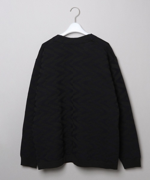 NUMERALS（ヌメラルズ）の「[NUMERALS]柄コンフォートニットカーデ（カーディガン/ボレロ・メンズ・ベージュ/ブラック・LARGE/MEDIUM）」の11枚目の写真