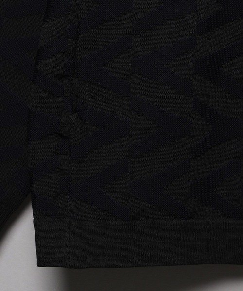 NUMERALS（ヌメラルズ）の「[NUMERALS]柄コンフォートニットカーデ（カーディガン/ボレロ・メンズ・ベージュ/ブラック・LARGE/MEDIUM）」の7枚目の写真