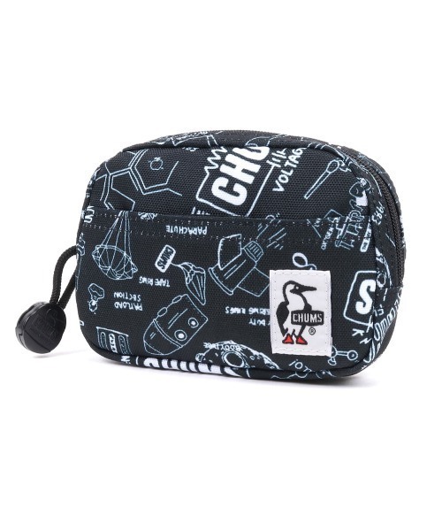 CHUMS（チャムス）の「CHUMS/チャムス ポーチ Recycle Dual Soft Case リサイクルデュアルソフトケース CH60-3567（ポーチ・メンズ・ブルー/レッド/ブラック/ホワイト/ネイビー/ブラウン/ブラック×ホワイト/グレイッシュベージュ/グリーン系その他/カラフル/ホワイト系その他/ライトブルー/ブラック系その他・FREE）」の4枚目の写真