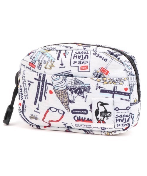 CHUMS（チャムス）の「CHUMS/チャムス ポーチ Recycle Dual Soft Case リサイクルデュアルソフトケース CH60-3567（ポーチ・メンズ・ブルー/レッド/ブラック/ホワイト/ネイビー/ブラウン/ブラック×ホワイト/グレイッシュベージュ/グリーン系その他/カラフル/ホワイト系その他/ライトブルー/ブラック系その他・FREE）」の3枚目の写真