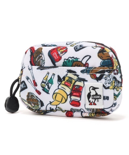 CHUMS（チャムス）の「CHUMS/チャムス ポーチ Recycle Dual Soft Case リサイクルデュアルソフトケース CH60-3567（ポーチ・メンズ・ブルー/レッド/ブラック/ホワイト/ネイビー/ブラウン/ブラック×ホワイト/グレイッシュベージュ/グリーン系その他/カラフル/ホワイト系その他/ライトブルー/ブラック系その他・FREE）」の2枚目の写真