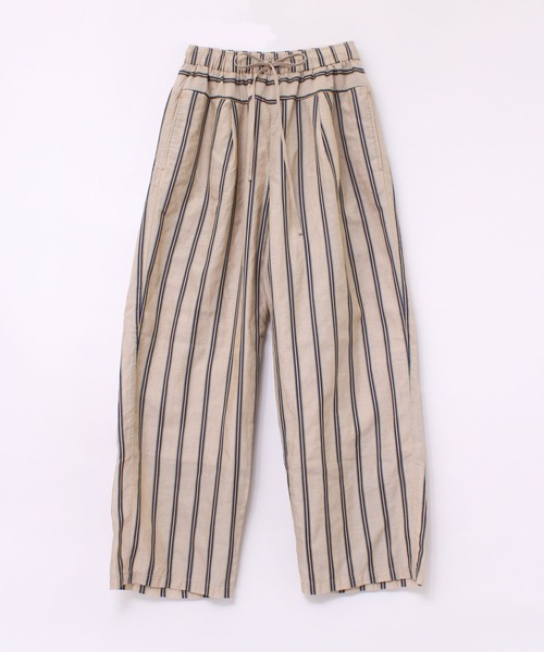 RNA-N(アールエヌエーエヌ)の「R4069 ドビーストライプストレートパンツ(その他パンツ・レディース・ライトブルー/ベージュ/グリーン・MEDIUM)」の2枚目の写真