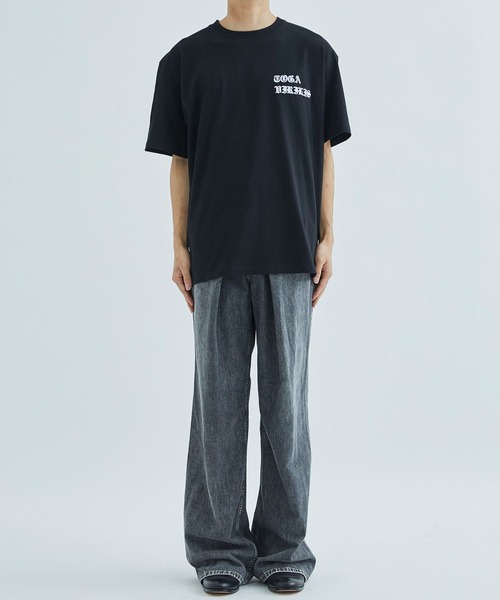 TOGA VIRILIS（トーガ ビリリース）の「Print T-shirt（Tシャツ/カットソー・メンズ・ホワイト/ブラック/ネイビー・46/48）」の22枚目の写真