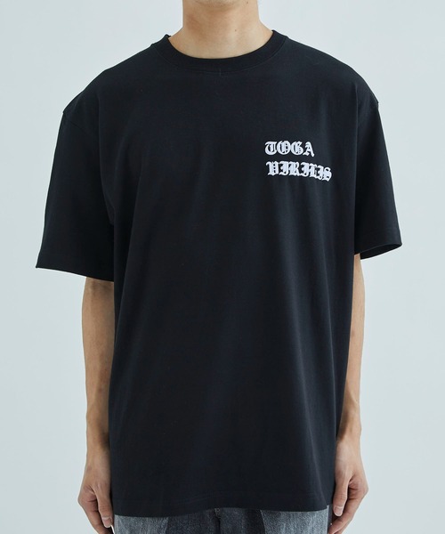 TOGA VIRILIS（トーガ ビリリース）の「Print T-shirt（Tシャツ/カットソー・メンズ・ホワイト/ブラック/ネイビー・46/48）」の21枚目の写真