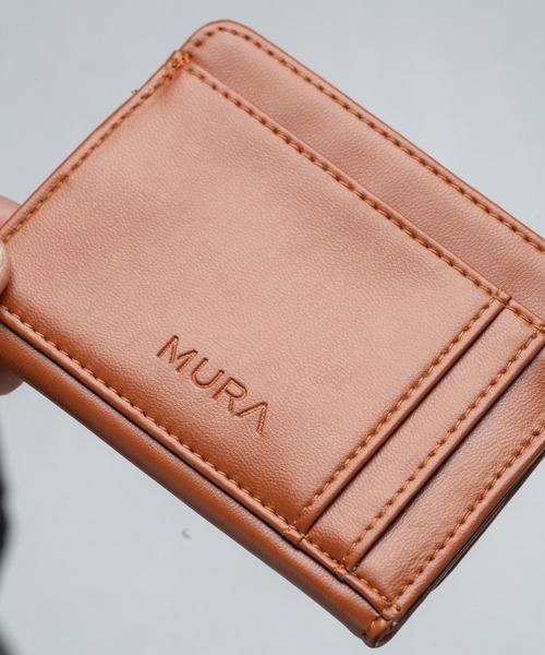 MURA（ムラ）の「リサイクルPU(合成皮革) 薄型コンパクト フラグメントケース（財布・メンズ・グリーン/ブラウン/ネイビー/ブラック・FREE）」の9枚目の写真