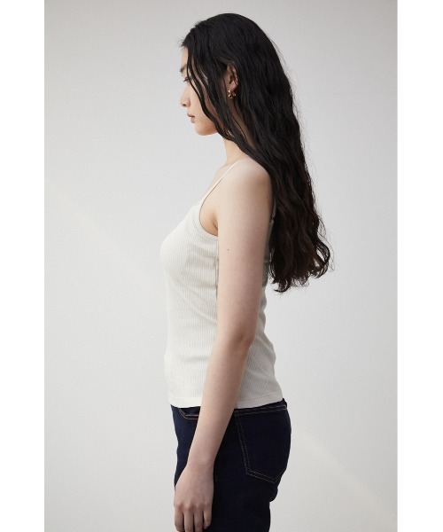 AZUL by moussy（アズールバイマウジー）の「A/B BASIC BACK OPEN CAMISOLE/アズールベーシックバックオープンキャミソール（キャミソール・レディース・ブラック/アイボリー/オレンジ・MEDIUM/SMALL）」の8枚目の写真