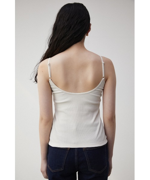 AZUL by moussy（アズールバイマウジー）の「A/B BASIC BACK OPEN CAMISOLE/アズールベーシックバックオープンキャミソール（キャミソール・レディース・ブラック/アイボリー/オレンジ・MEDIUM/SMALL）」の9枚目の写真