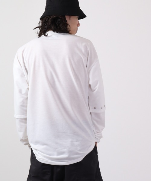 REGIEVO フェイクレイヤードファスナーロンTee(Tシャツ/カットソー)|REGIEVO(レジエボ) REGIEVO フェイクレイヤードファスナーロンTee(Tシャツ/カットソー)|REGIEVO(レジエボ)