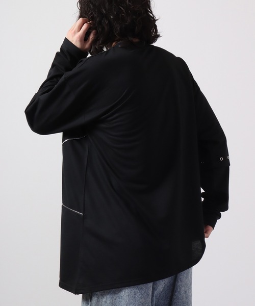REGIEVO フェイクレイヤードファスナーロンTee(Tシャツ/カットソー)|REGIEVO(レジエボ) REGIEVO フェイクレイヤードファスナーロンTee(Tシャツ/カットソー)|REGIEVO(レジエボ)