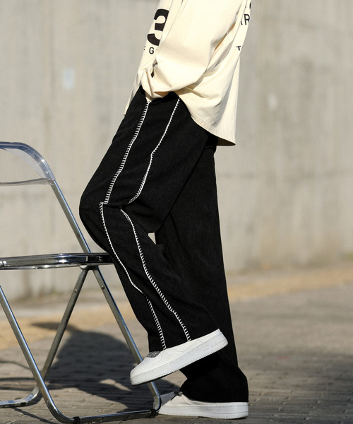 neos(ネオス)の「【neos -addictive design-】ルーズシルエット ハンドステッチ 細コール ワイド パンツ(その他パンツ・メンズ・ブラック/アイボリー/ブラウン・MEDIUM/LARGE/X-LARGE)」の10枚目の写真