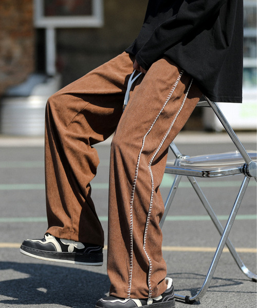neos(ネオス)の「【neos -addictive design-】ルーズシルエット ハンドステッチ 細コール ワイド パンツ(その他パンツ・メンズ・ブラック/アイボリー/ブラウン・MEDIUM/LARGE/X-LARGE)」の14枚目の写真