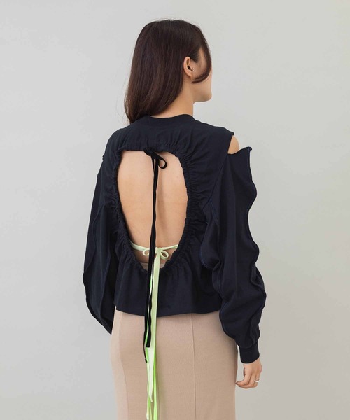 FACETASM（ファセッタズム）の「FACETASM MIMI-TEE-W04（タンクトップ・レディース・ホワイト/ブラック・2）」の6枚目の写真