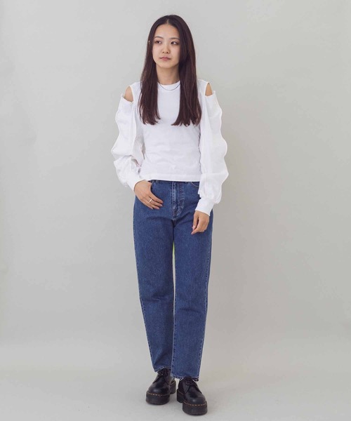 FACETASM（ファセッタズム）の「FACETASM MIMI-TEE-W04（タンクトップ・レディース・ホワイト/ブラック・2）」の14枚目の写真