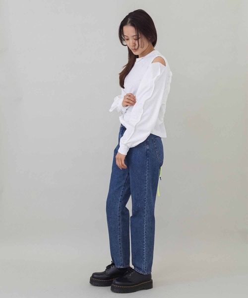 FACETASM（ファセッタズム）の「FACETASM MIMI-TEE-W04（タンクトップ・レディース・ホワイト/ブラック・2）」の15枚目の写真