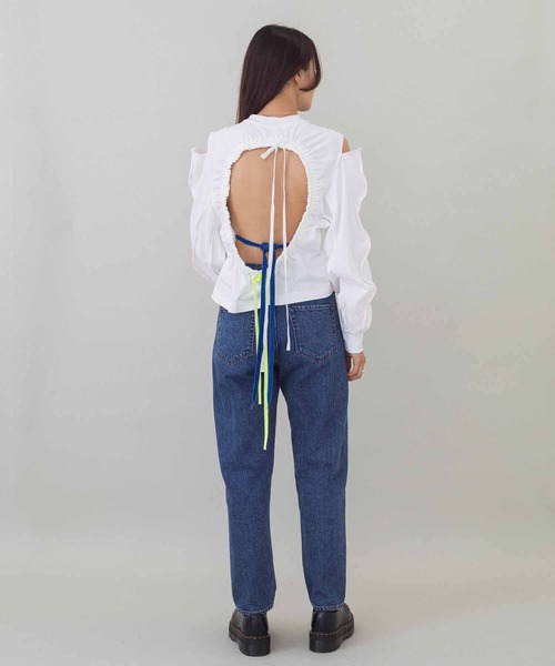 FACETASM（ファセッタズム）の「FACETASM MIMI-TEE-W04（タンクトップ・レディース・ホワイト/ブラック・2）」の16枚目の写真