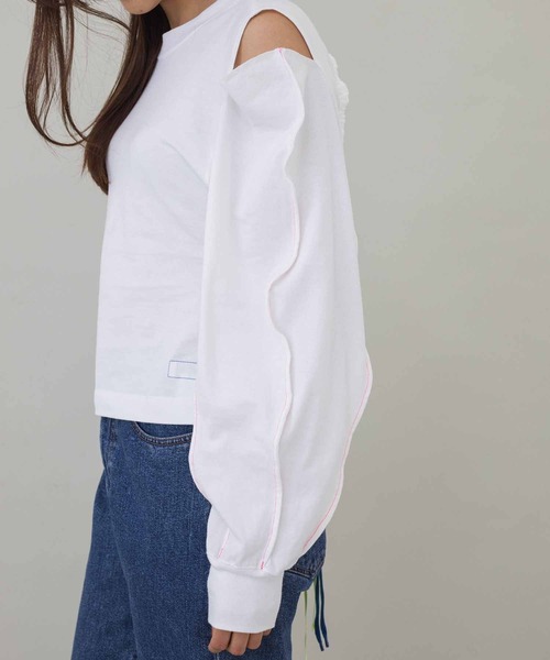 FACETASM（ファセッタズム）の「FACETASM MIMI-TEE-W04（タンクトップ・レディース・ホワイト/ブラック・2）」の19枚目の写真