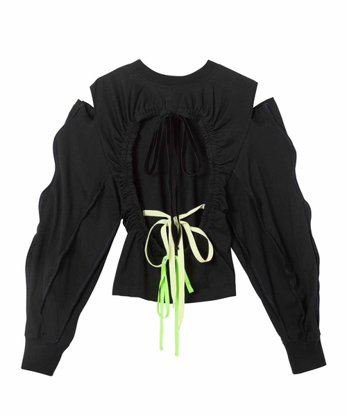 FACETASM（ファセッタズム）の「FACETASM MIMI-TEE-W04（タンクトップ・レディース・ホワイト/ブラック・2）」の21枚目の写真