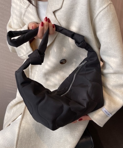 Burner(バーナー)の「【OKUOKU 0909】キルティング ショルダーバッグ oku-bag-695067604328-135 U(ショルダーバッグ・レディース・ホワイト/グリーン/ブラック・FREE)」の11枚目の写真