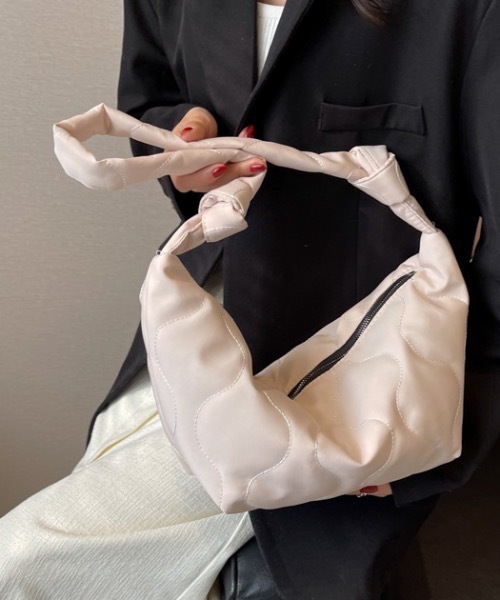 Burner(バーナー)の「【OKUOKU 0909】キルティング ショルダーバッグ oku-bag-695067604328-135 U(ショルダーバッグ・レディース・ホワイト/グリーン/ブラック・FREE)」の13枚目の写真