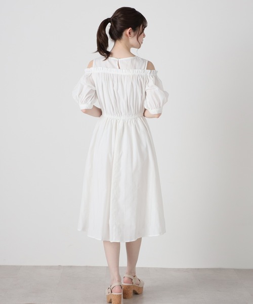 Honeys(ハニーズ)の「肩開きワンピース(ワンピース・レディース・ネイビー系/ラベンダー/ホワイト・S/L/LL/M)」の20枚目の写真