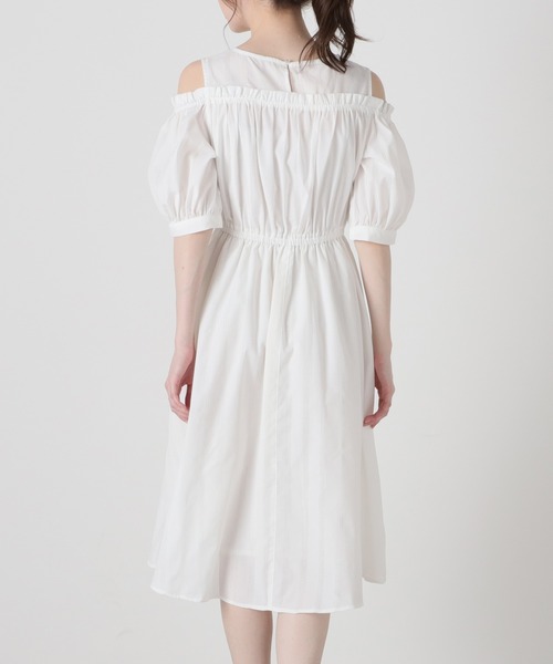 Honeys(ハニーズ)の「肩開きワンピース(ワンピース・レディース・ネイビー系/ラベンダー/ホワイト・S/L/LL/M)」の7枚目の写真