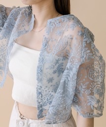 mline | [mline]刺繍オーガンジーブラウス(シャツ/ブラウス)