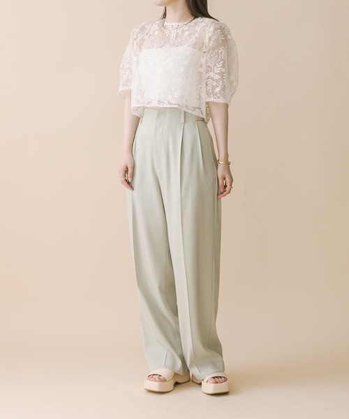 mline（エムライン）の「[mline]刺繍オーガンジーブラウス（シャツ/ブラウス・レディース・オフホワイト/ブルー/アイボリー・FREE）」の10枚目の写真