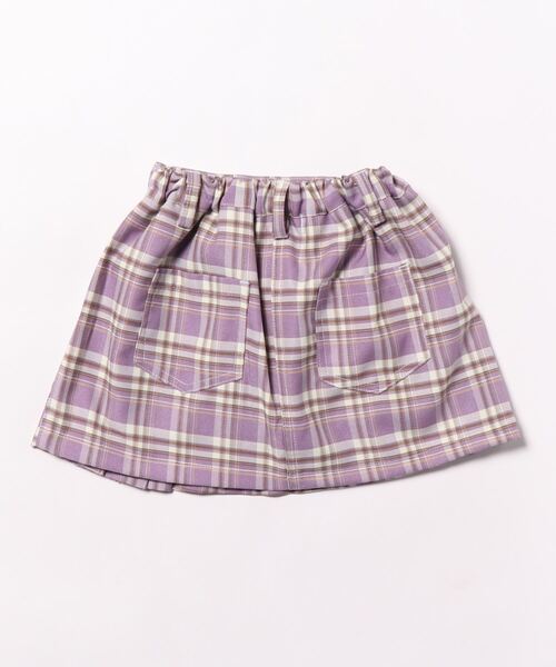 X-girl Stages(エックスガールステージス)の「移動ポケットつきスカート(スカート・キッズ・ラベンダー/ネイビー・140cm/130cm/100cm/120cm/110cm/90cm)」の3枚目の写真