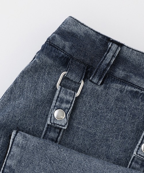 X-girl Stages(エックスガールステージス)の「移動ポケットつきスカート(スカート・キッズ・ラベンダー/ネイビー・140cm/130cm/100cm/120cm/110cm/90cm)」の8枚目の写真