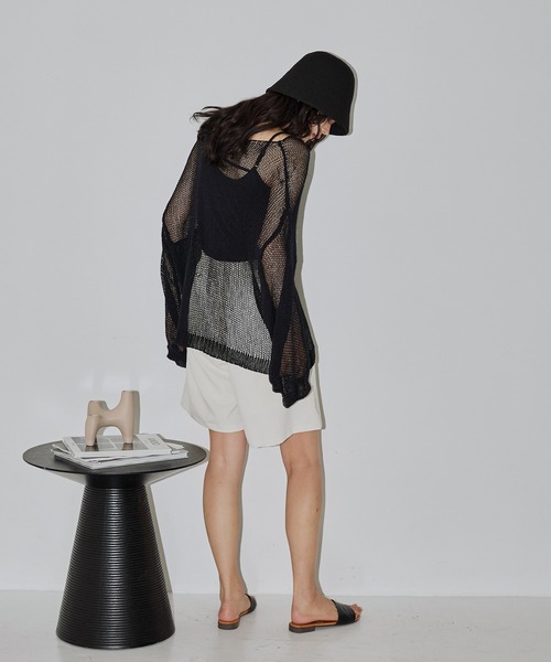 hellam（へラム）の「バケットハット/サーモニットハット（ハット・レディース・アイボリー/ブラック・FREE）」の21枚目の写真