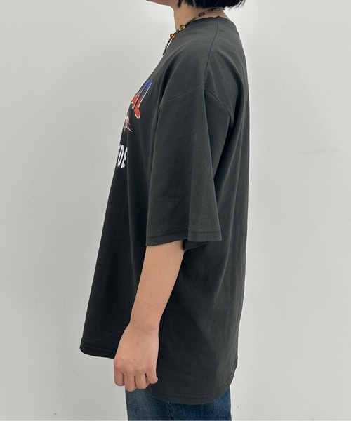 kutir（クティール）の「イーグルデザインビッグTシャツ（Tシャツ/カットソー・レディース・チャコールグレー/オートミール・FREE）」の16枚目の写真