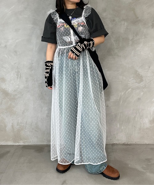 kutir（クティール）の「イーグルデザインビッグTシャツ（Tシャツ/カットソー・レディース・チャコールグレー/オートミール・FREE）」の4枚目の写真