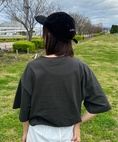 kutir（クティール）の「イーグルデザインビッグTシャツ（Tシャツ/カットソー・レディース・チャコールグレー/オートミール・FREE）」の17枚目の写真