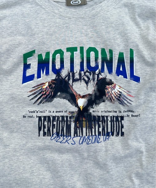 kutir（クティール）の「イーグルデザインビッグTシャツ（Tシャツ/カットソー・レディース・チャコールグレー/オートミール・FREE）」の15枚目の写真