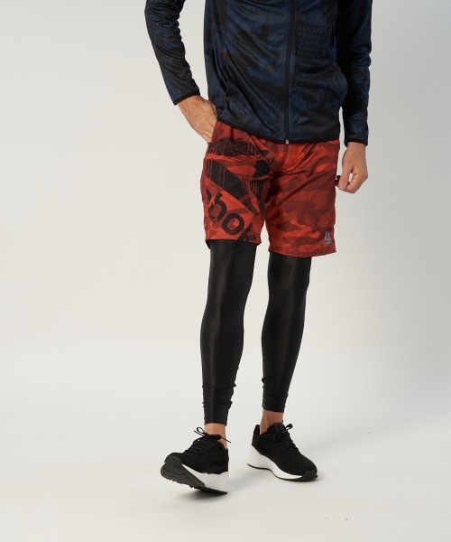 Reebok（リーボック）の「【Reebok:リーボック】ロングレギンス（レギンス/スパッツ・メンズ・ブラック×レッド/ブラック/ブラック×シルバー・MEDIUM/X-LARGE/LARGE/SMALL）」の13枚目の写真