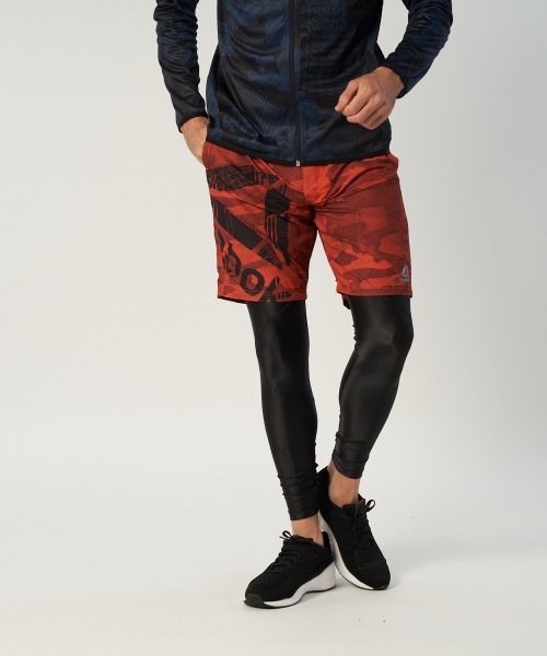 Reebok（リーボック）の「【Reebok:リーボック】ロングレギンス（レギンス/スパッツ・メンズ・ブラック×レッド/ブラック/ブラック×シルバー・MEDIUM/X-LARGE/LARGE/SMALL）」の16枚目の写真