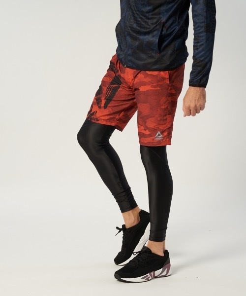 Reebok（リーボック）の「【Reebok:リーボック】ロングレギンス（レギンス/スパッツ・メンズ・ブラック×レッド/ブラック/ブラック×シルバー・MEDIUM/X-LARGE/LARGE/SMALL）」の5枚目の写真