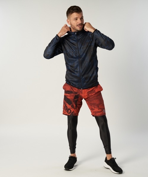 Reebok（リーボック）の「【Reebok:リーボック】ロングレギンス（レギンス/スパッツ・メンズ・ブラック×レッド/ブラック/ブラック×シルバー・MEDIUM/X-LARGE/LARGE/SMALL）」の9枚目の写真