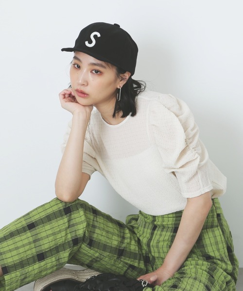 アモマ 半袖シャツ ドット パフスリーブ レディース SIZE F (M) AMOMMA 中古 Narcissus - Narcissusドットパフブラウス シャツブラウス