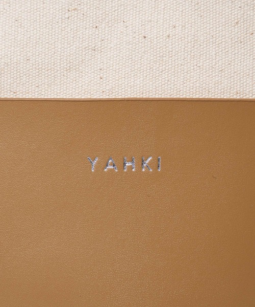 YAHKI（ヤーキ）の「【 YAHKI / ヤーキ 】CANVAS TOTE BAG / キャンバス トートバッグ（トートバッグ・レディース・ブラウン/ブラック・FREE）」の5枚目の写真