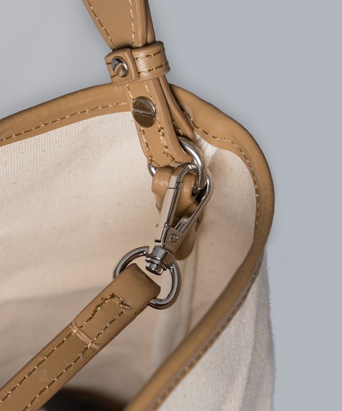 YAHKI（ヤーキ）の「【 YAHKI / ヤーキ 】CANVAS TOTE BAG / キャンバス トートバッグ（トートバッグ・レディース・ブラウン/ブラック・FREE）」の8枚目の写真