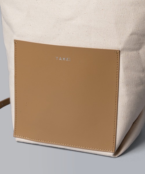 YAHKI（ヤーキ）の「【 YAHKI / ヤーキ 】CANVAS TOTE BAG / キャンバス トートバッグ（トートバッグ・レディース・ブラウン/ブラック・FREE）」の4枚目の写真