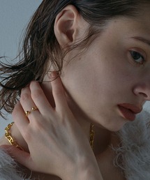 SASAI Inversion Cuff Rings ゴールド