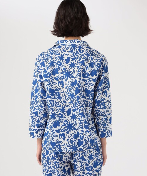 SLEEPY JONES(スリーピージョーンズ)の「SLEEPY JONES ハンドペイントフローラル パジャマセット(ルームウェア/パジャマ・レディース・ブルー系その他2・S/M)」の5枚目の写真